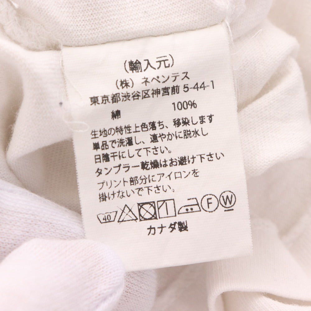 ■ エンジニアドガーメンツ Tシャツ カットソー 半袖 トップス 胸ポケット メンズ M ホワイトグレー