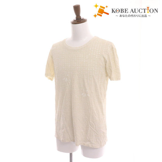 ■ ニールバレット Tシャツ 半袖 トップス 総柄 丸首 メンズ L ベージュ