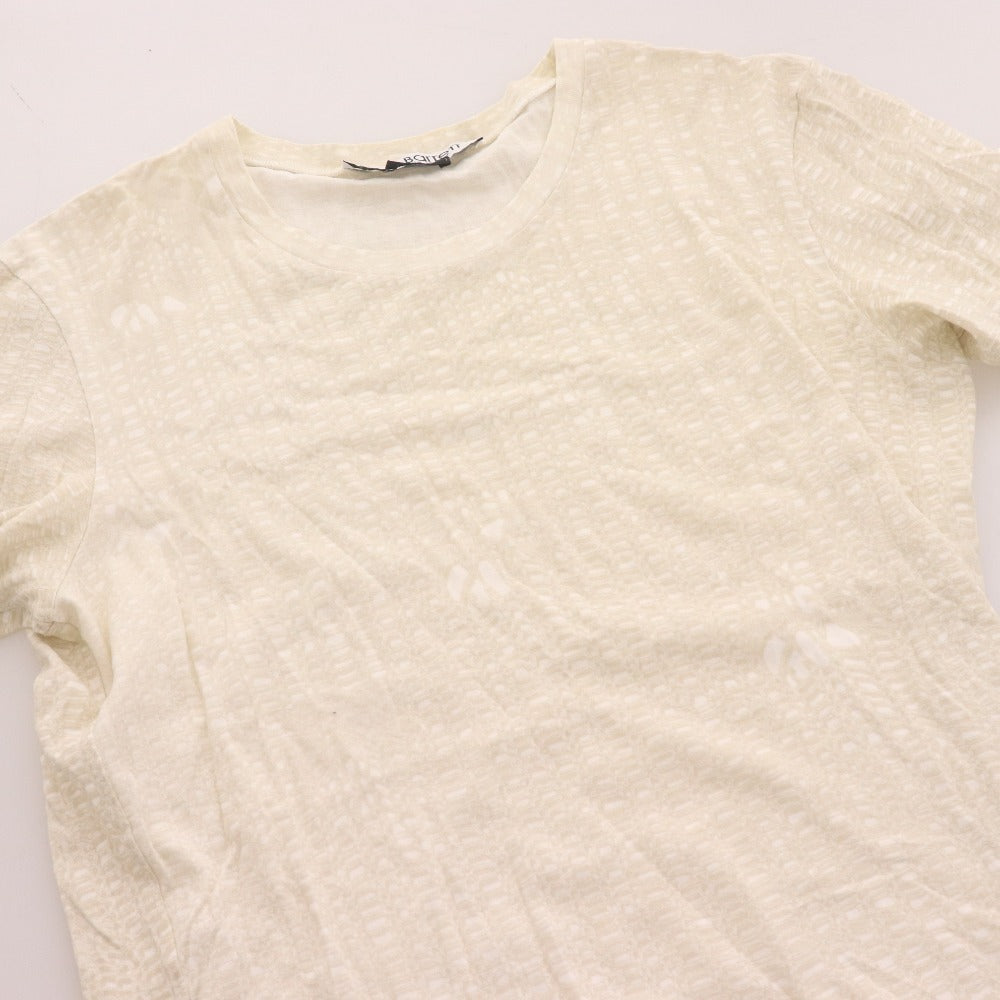 ■ ニールバレット Tシャツ 半袖 トップス 総柄 丸首 メンズ L ベージュ