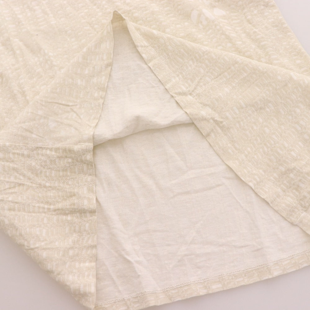 ■ ニールバレット Tシャツ 半袖 トップス 総柄 丸首 メンズ L ベージュ