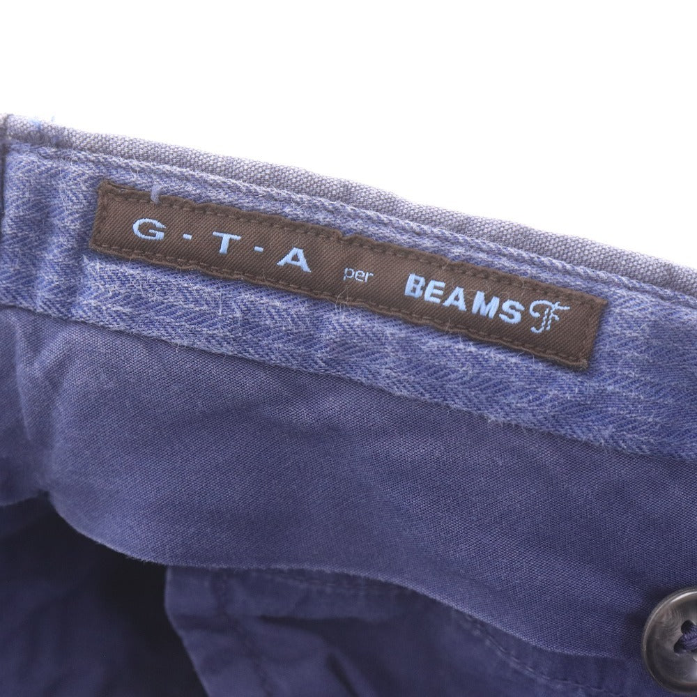 ■ ジーティーアー ビームス G.T.A BEAMS パンツ ボトムス 裾ダブル メンズ 48 （L相当）ネイビー