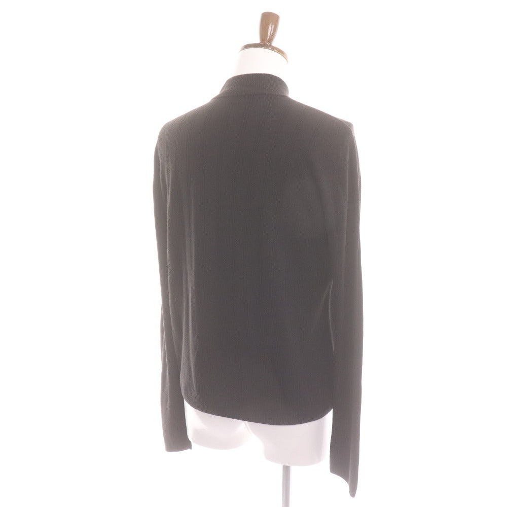 ■ プリングル セーター トップス ジップアップ シンプル ピンバッジ メンズ M ブラック