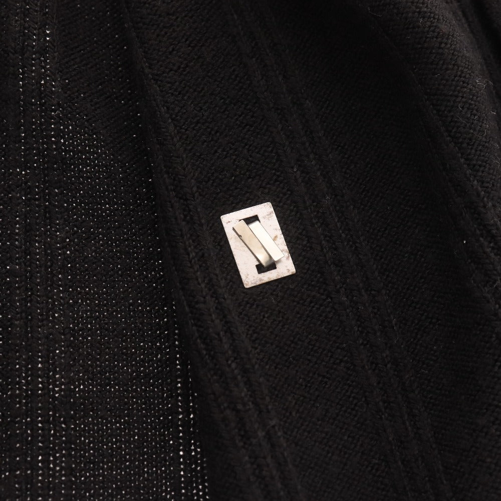 ■ プリングル セーター トップス ジップアップ シンプル ピンバッジ メンズ M ブラック