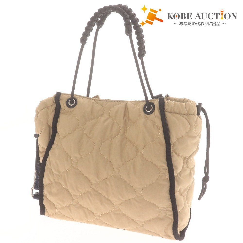 ■ ベイフロー ショルダーバッグ ハンドバッグBG2309NG01 鞄 キルティング 2way レディース ベージュ