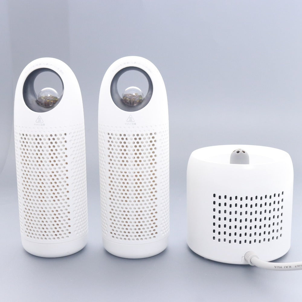 ■ Afloia ミニ 除湿機 TOP-C コードレス 消臭 除湿ホワイト 通電確認済み 附属品付き