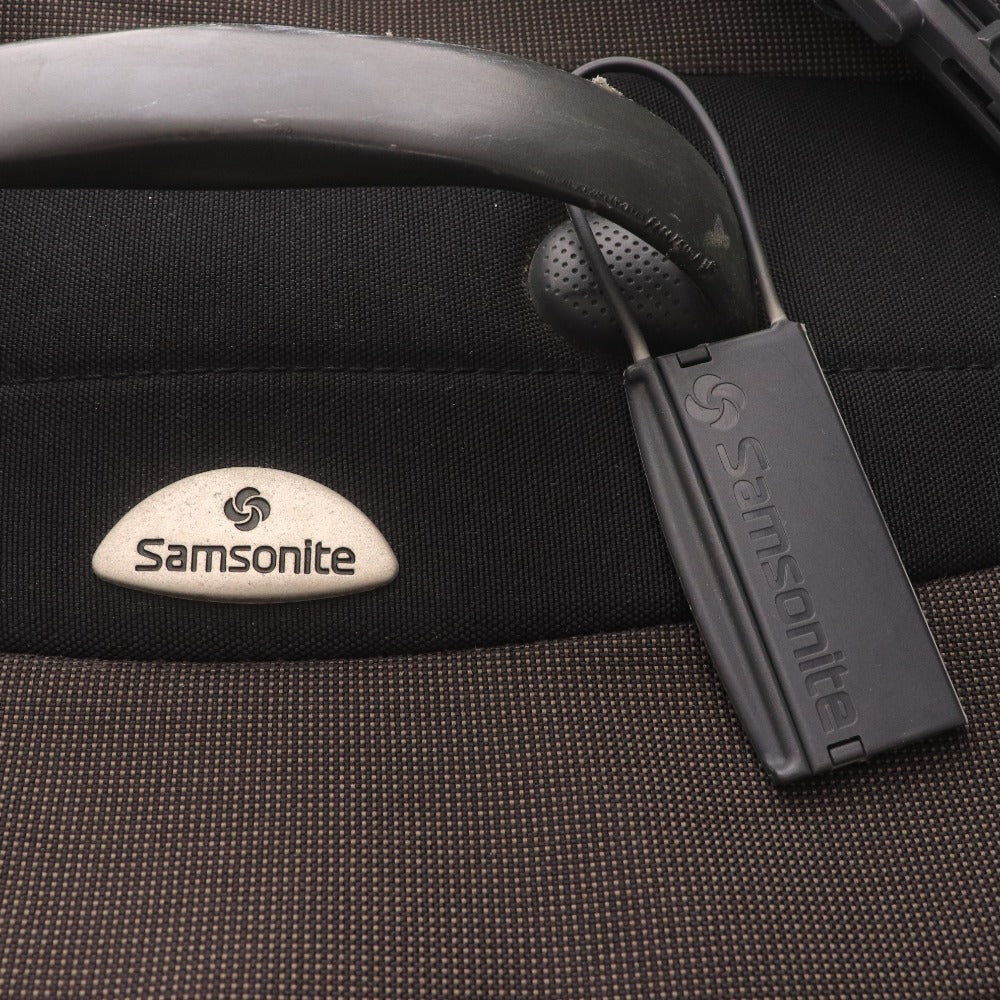 ■ サムソナイト ボストンバッグ 鞄 メンズ ブラック TSAロック付きスーツケースベルト TSAロックダイヤル式南京錠 付き 未使用含む