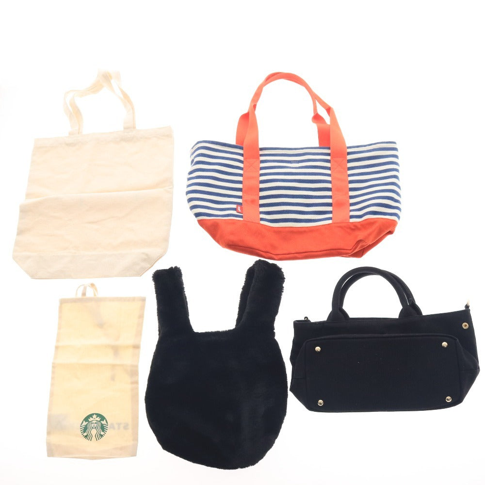 ■ レイビームス チャムス ECODECO チャンピオン 等 鞄 5点セット まとめ売り ハンドバッグ トートバッグ キャンバス レディース ブラック