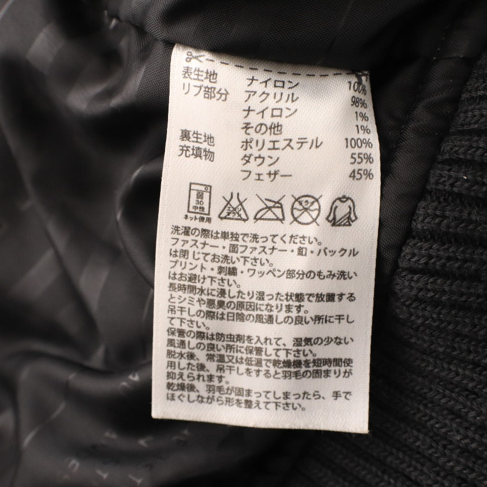 ■ アディダス ダウン ジャケット アウター ワッペン メンズ L ブラック