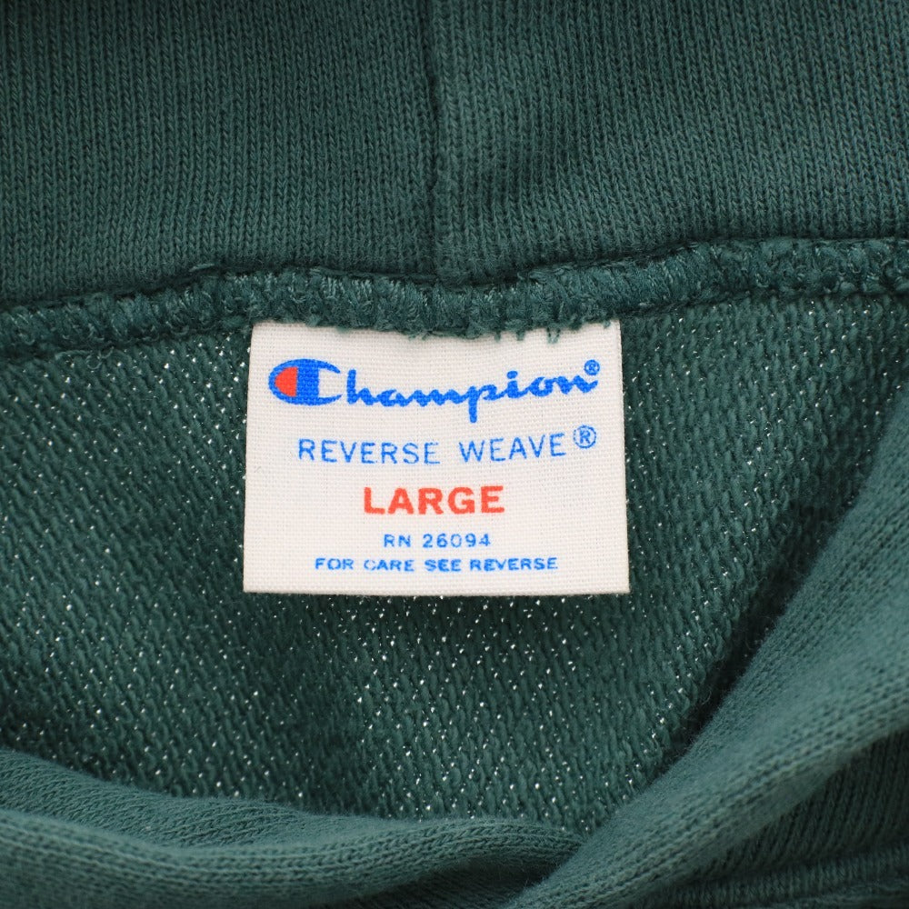 ■ チャンピオン リバースウィーブ フーディ パーカー トップス 80s トリコタグ メンズ L グリーン