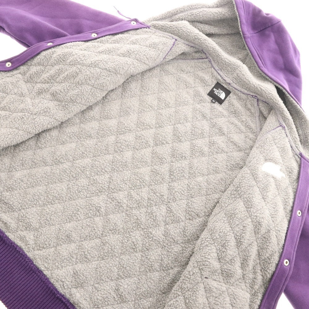 ■ ノースフェイス パーカー フーディ AT35003 アウター 裏ボア キルティング スナップボタン メンズ M パープル
