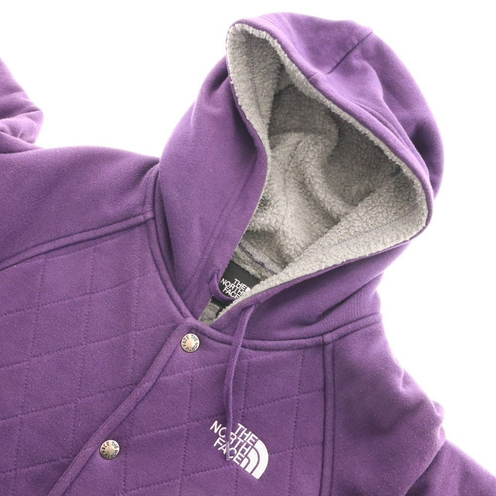 ■ ノースフェイス パーカー フーディ AT35003 アウター 裏ボア キルティング スナップボタン メンズ M パープル