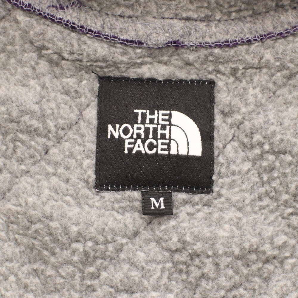■ ノースフェイス パーカー フーディ AT35003 アウター 裏ボア キルティング スナップボタン メンズ M パープル