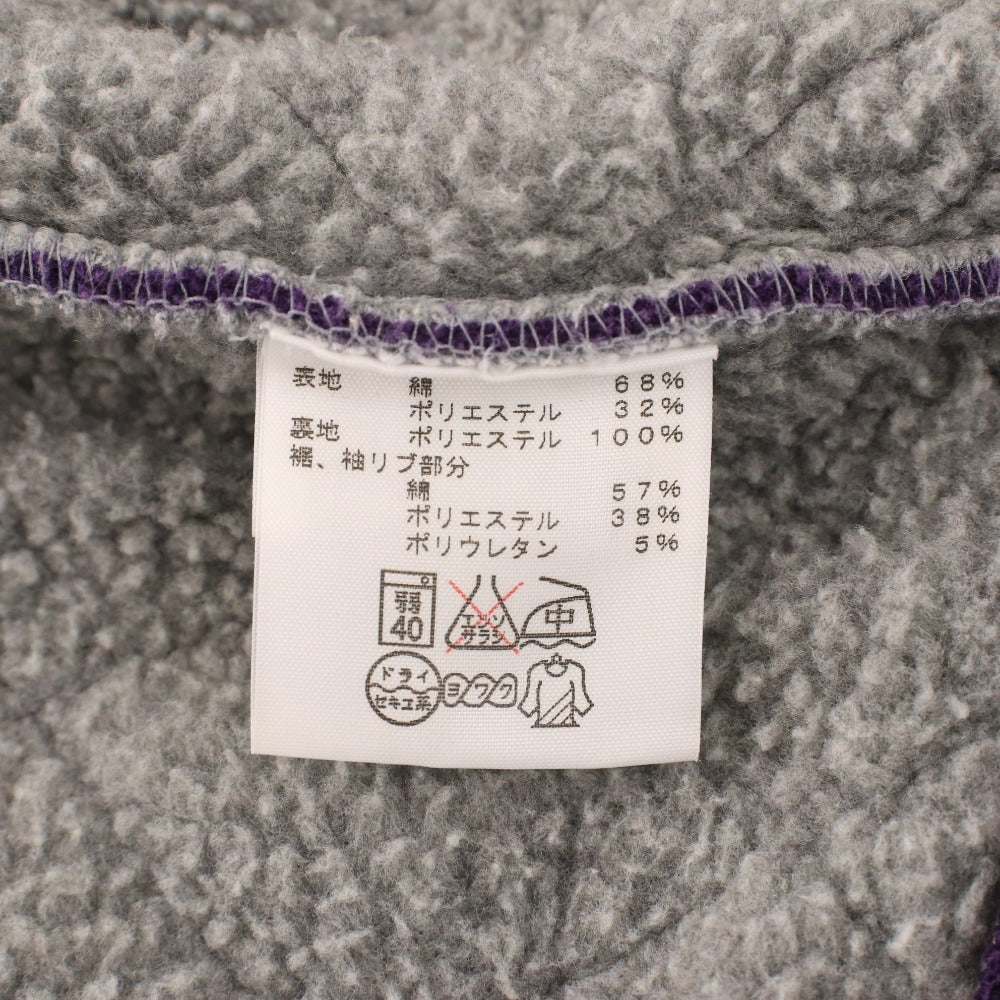 ■ ノースフェイス パーカー フーディ AT35003 アウター 裏ボア キルティング スナップボタン メンズ M パープル