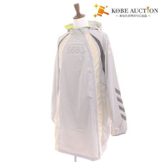 ■ ウィリーチャバリア x hummel ナイロンジャケット 5683 TRAINING WIND BREAKER 長袖 アウター フード付 シャカシャカ メンズ L 未使用