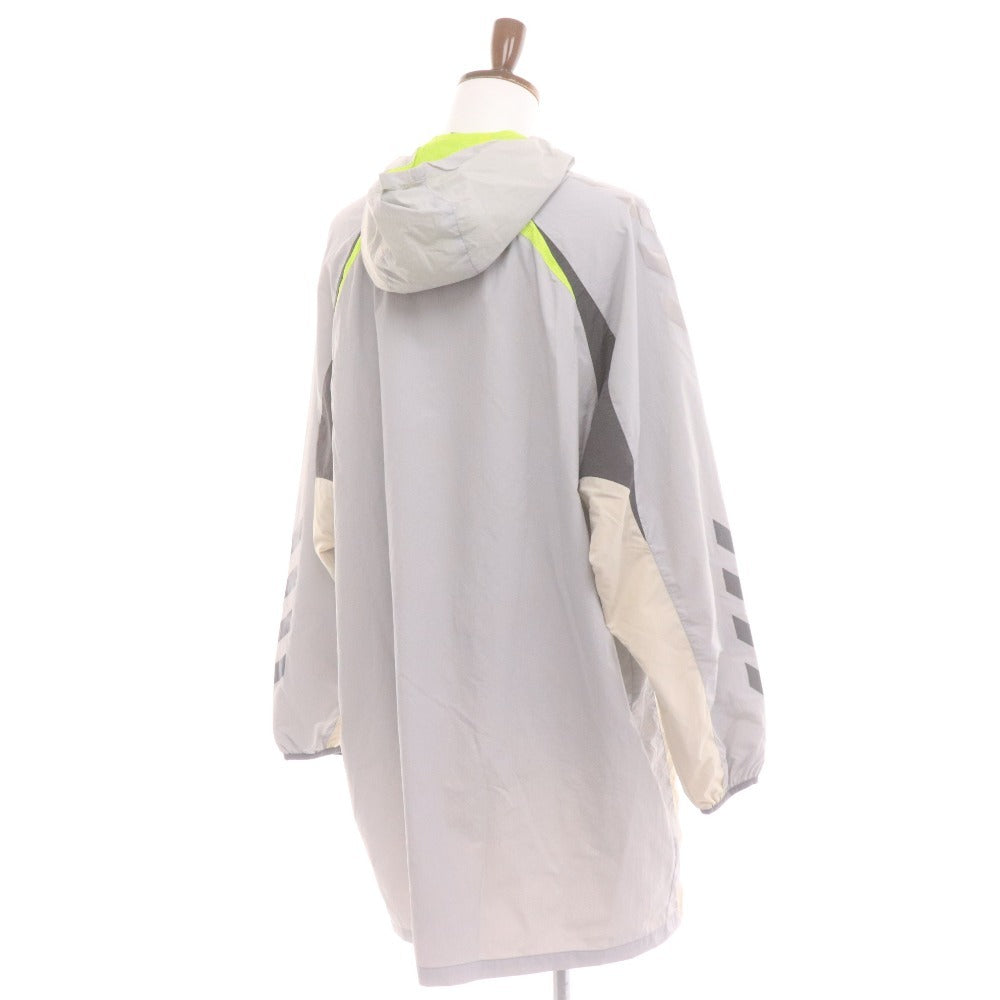 ■ ウィリーチャバリア x hummel ナイロンジャケット 5683 TRAINING WIND BREAKER 長袖 アウター フード付 シャカシャカ メンズ L 未使用