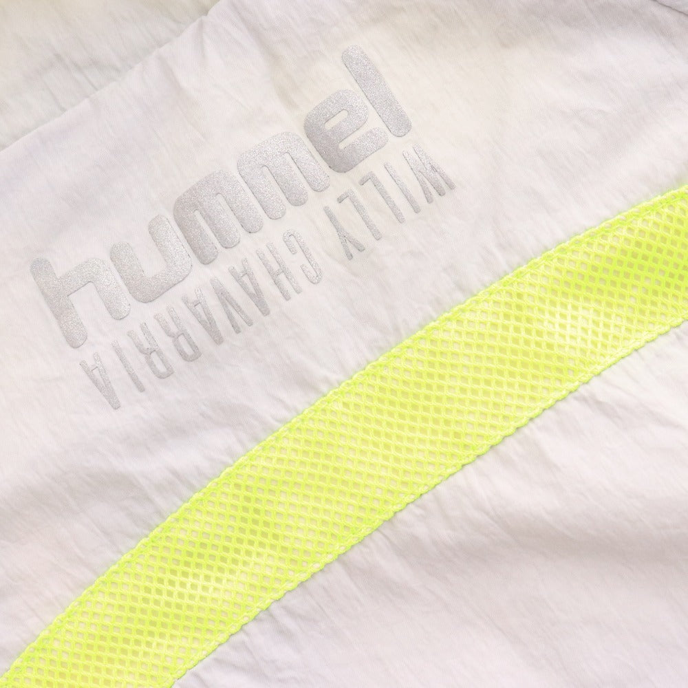 ■ ウィリーチャバリア x hummel ナイロンジャケット 5683 TRAINING WIND BREAKER 長袖 アウター フード付 シャカシャカ メンズ L 未使用