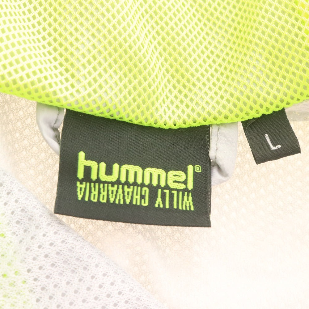 ■ ウィリーチャバリア x hummel ナイロンジャケット 5683 TRAINING WIND BREAKER 長袖 アウター フード付 シャカシャカ メンズ L 未使用