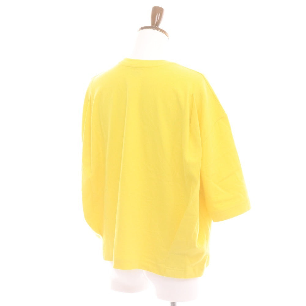 ■ ウィリーチャバリア Tシャツ ロンT BUFFALO T USA T 長袖 トップス 国旗 ロゴ プリント メンズ S イエロー 未使用