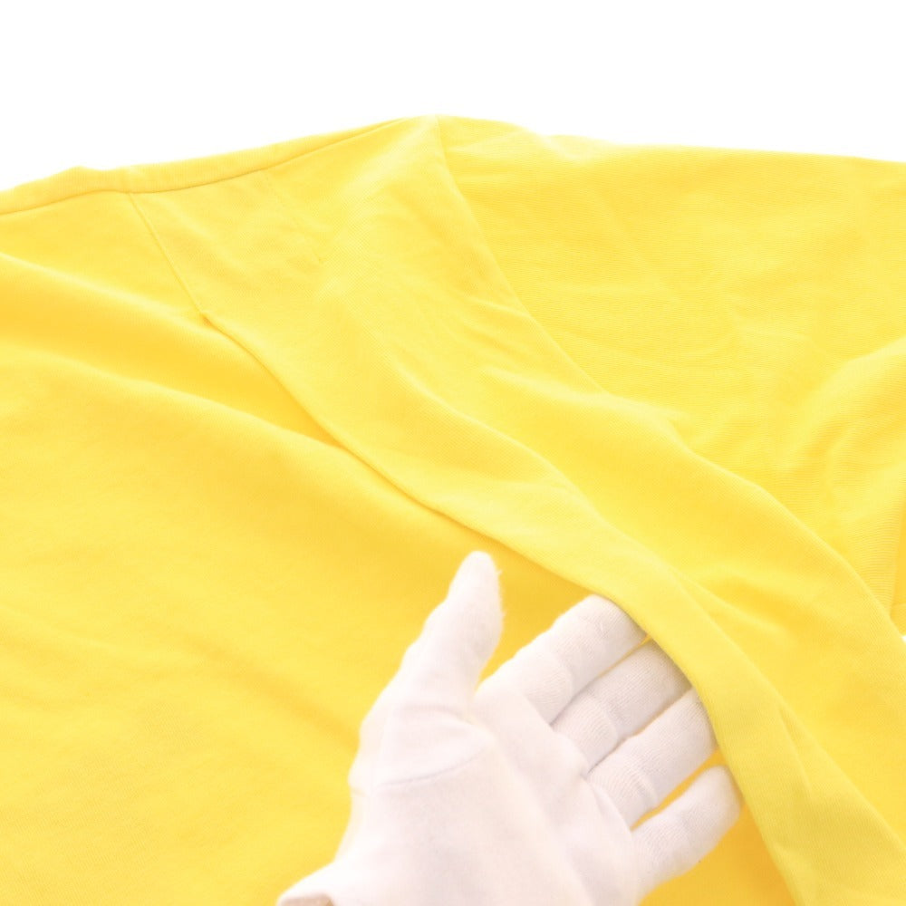 ■ ウィリーチャバリア Tシャツ ロンT BUFFALO T USA T 長袖 トップス 国旗 ロゴ プリント メンズ S イエロー 未使用