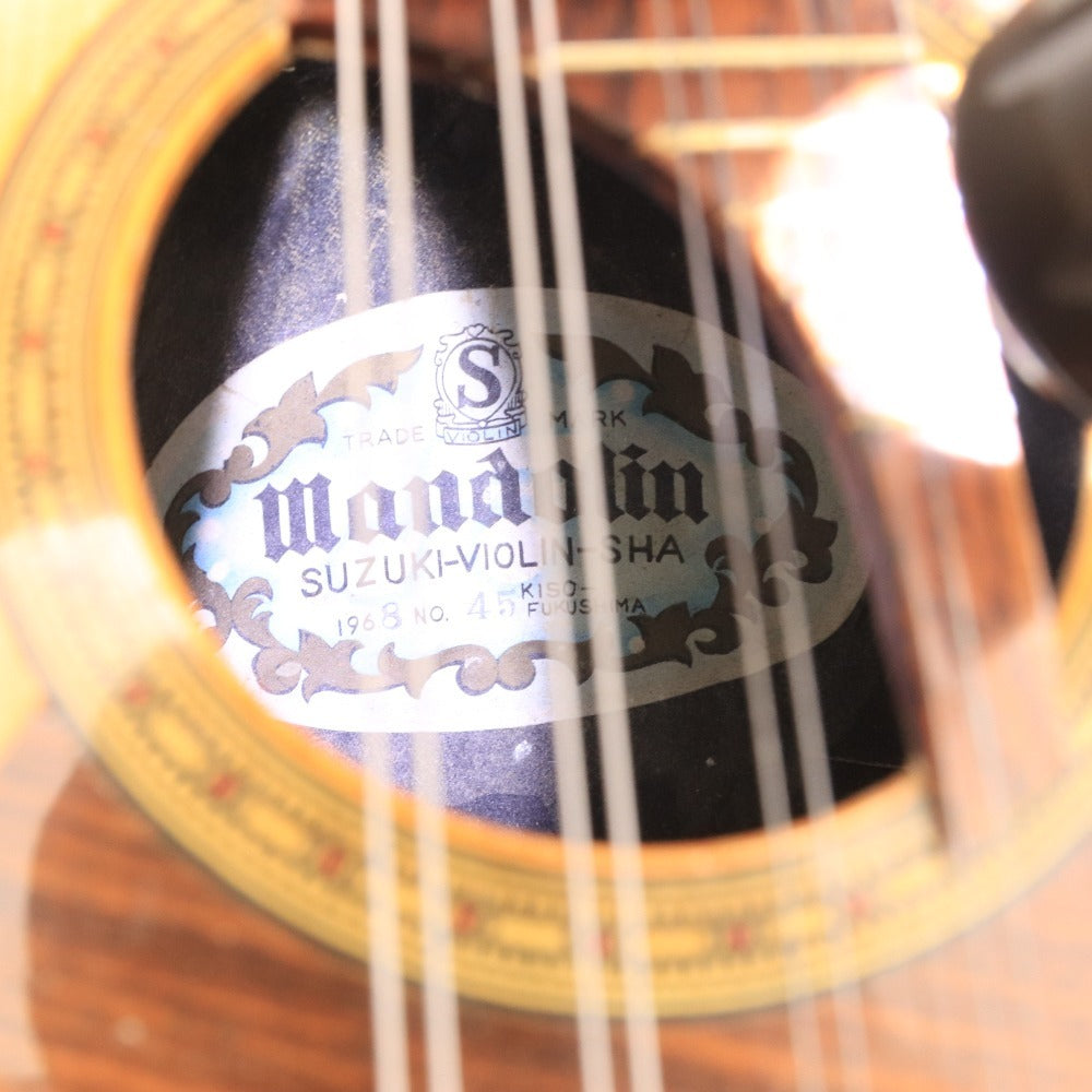■ スズキ ウクレレ VIOLIN-SHA 1968 NO.45 KISO-FUKUSHIMA 弦楽器 楽器 ハードケース 付属品付き