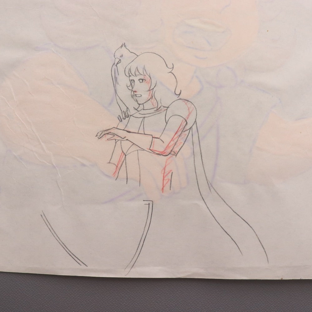 ■ 円卓の騎士物語 燃えろアーサー セル画 原画 動画張り付き B5 B12 ガラハット アーサー アニメーション