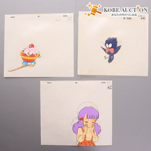 ■ Gu-Guガンモ セル画 3枚セット まとめ売り 原画 動画張り付き C10 B24 A2 ガンモ デジャブー 市ヶ谷あゆみ アニメーション