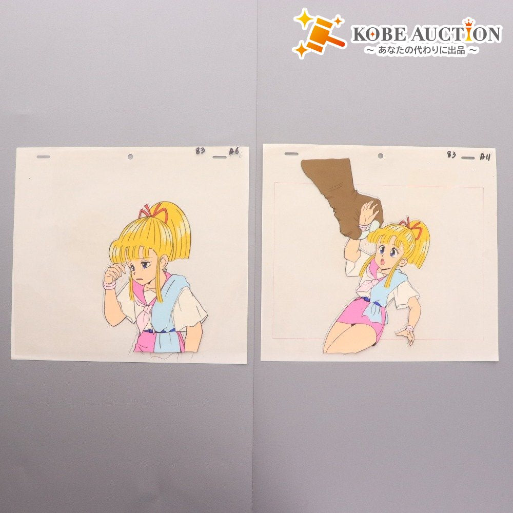 ■ Time Trouble Tondekeman cel set of 2, original drawings with animation, A11 A6, Yumi Shinmai, animation