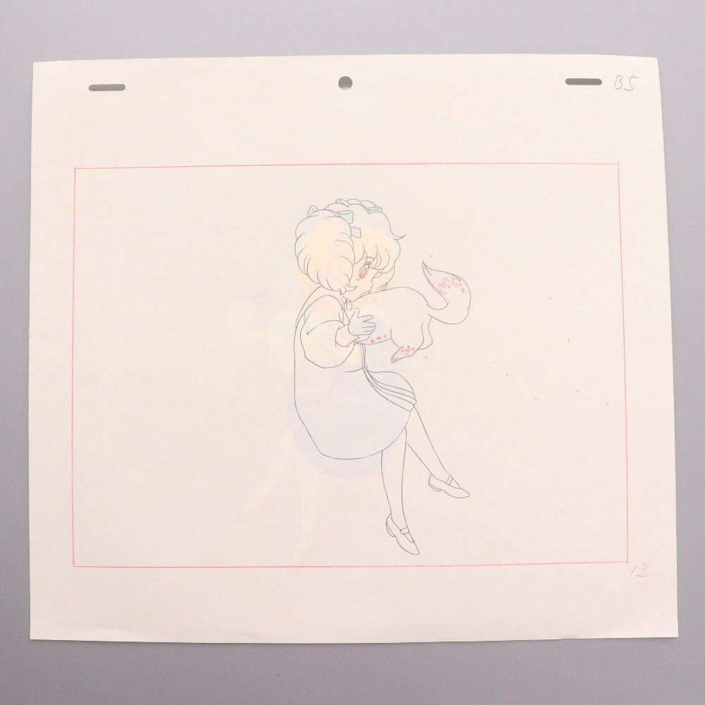 ■ ハロー!レディリン レディレディ!! セル画 3点セット まとめ売り 原画 動画張り付き B5 B5 A11 リン モードリン トマス アニメーション