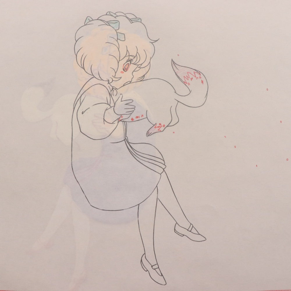 ■ ハロー!レディリン レディレディ!! セル画 3点セット まとめ売り 原画 動画張り付き B5 B5 A11 リン モードリン トマス アニメーション