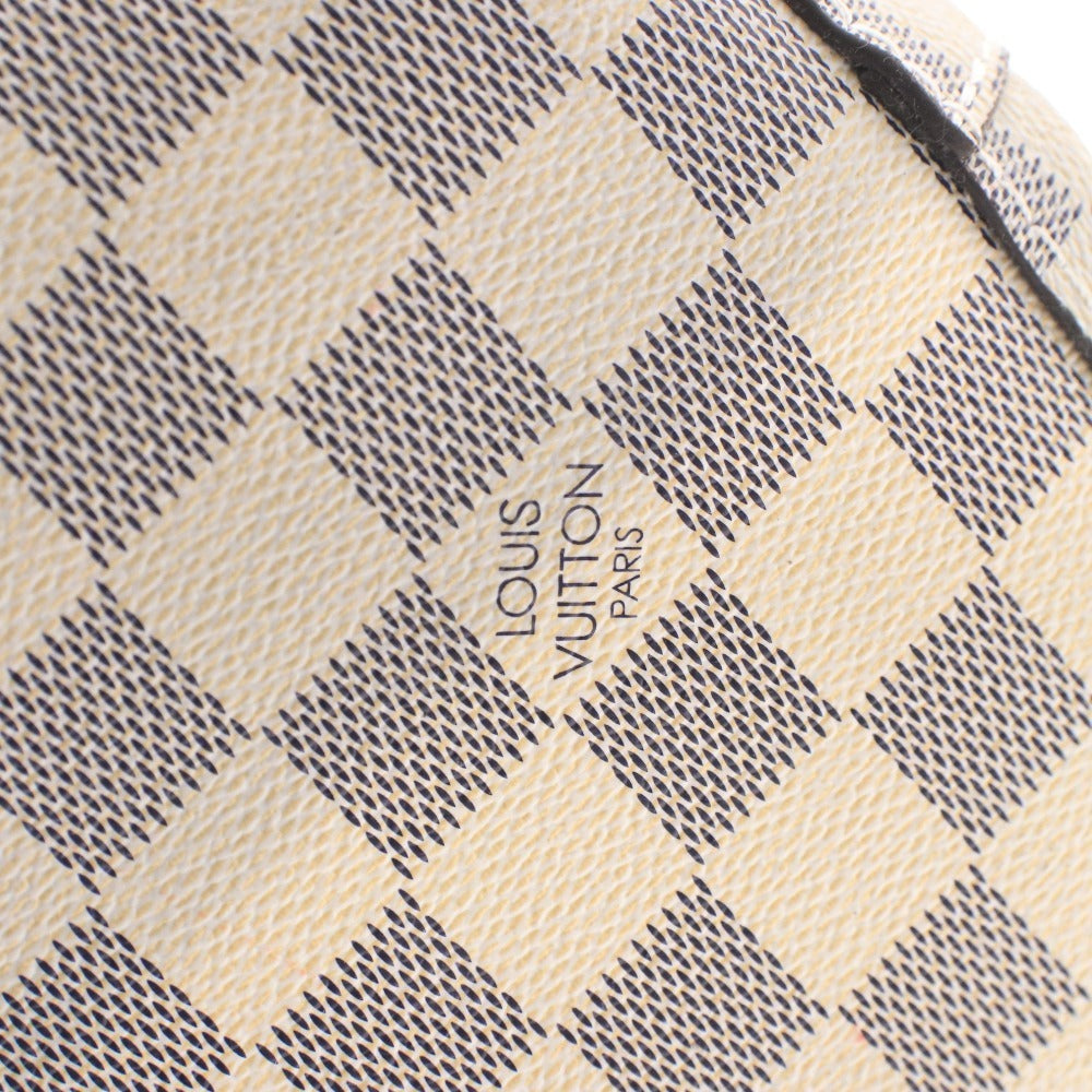 ■ ルイヴィトン ダミエ・アズール ネオノエ ショルダーバッグ 鞄 ロゴ ゴールド金具 ファスナーポケット レディース ホワイト ブルー