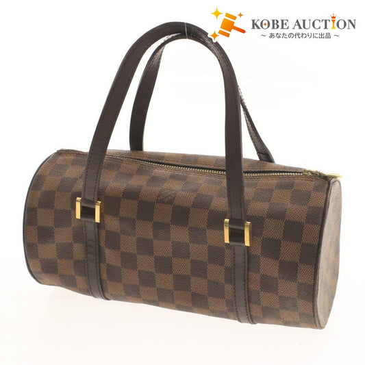 ■ Louis Vuitton Papillon Damier Ebene Shoulder Bag, Handbag, Gold Hardware, Zipper, Women's, Dark Brown