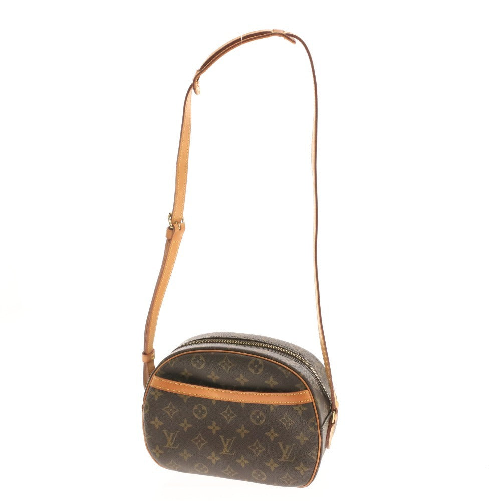 ■ ルイヴィトン ブロワ モノグラム ショルダーバッグ 鞄 ゴールド金具 ファスナー開閉 内側オープンポケット レディース ダークブラウン