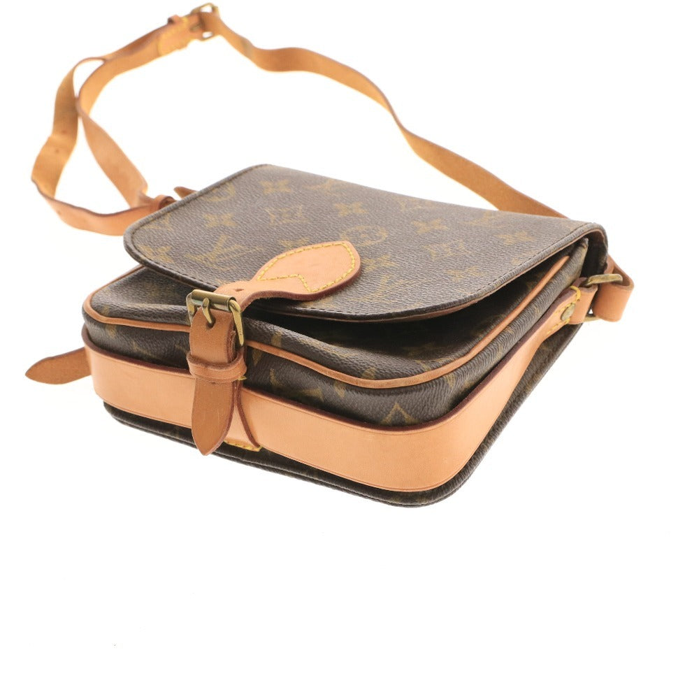 ■ ルイヴィトン カルトシエール モノグラム ショルダーバッグ 鞄 ベルト金具 オープンポケット レディース ダークブラウン