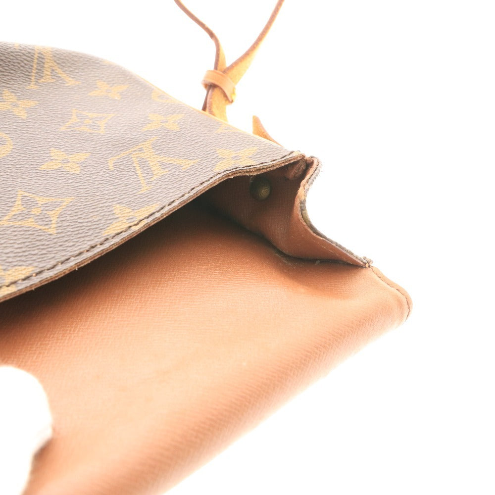 ■ ルイヴィトン カルトシエール モノグラム ショルダーバッグ 鞄 ベルト金具 オープンポケット レディース ダークブラウン