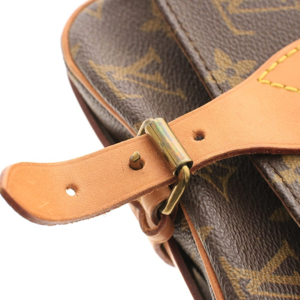 ■ ルイヴィトン カルトシエール モノグラム ショルダーバッグ 鞄 ベルト金具 オープンポケット レディース ダークブラウン