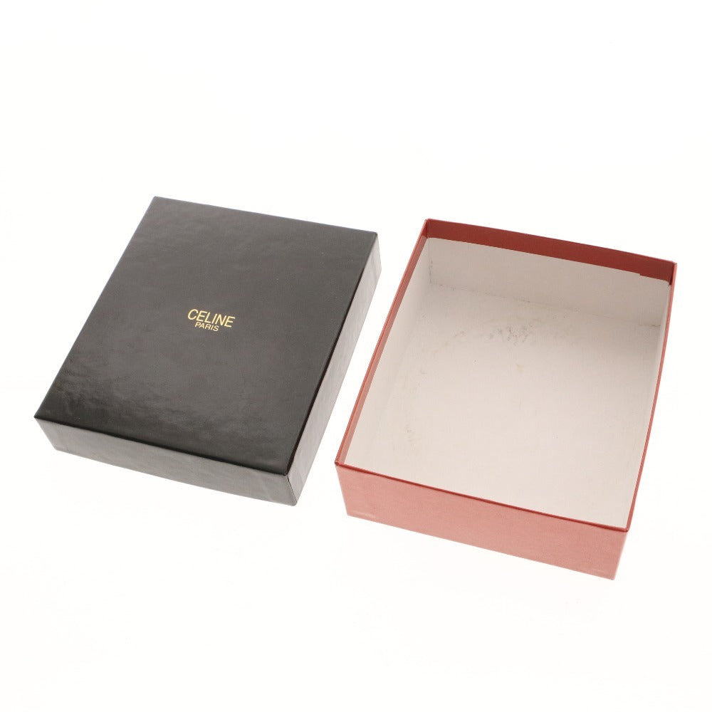 ■ CELINE セリーヌ ベルト ゴールド金具 バックル ロゴ 85 メンズ ダークブラウン 箱付き