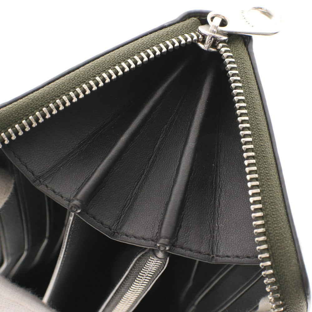 ■ COACH コーチ 長財布 ラウンドファスナー 小銭入れ 札入れ カード入れ ロゴ レディース メンズ カーキ系