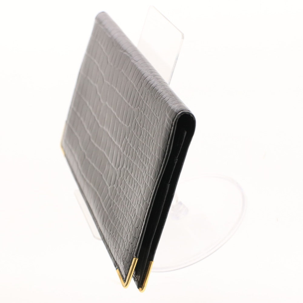 ■ dunhill ダンヒル 長財布 ウォレット 二つ折り ゴールド金具 札入れ カード入れ ロゴ メンズ ブラック 箱付き