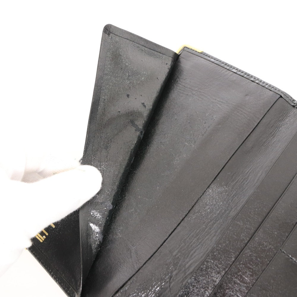 ■ dunhill ダンヒル 長財布 ウォレット 二つ折り ゴールド金具 札入れ カード入れ ロゴ メンズ ブラック 箱付き