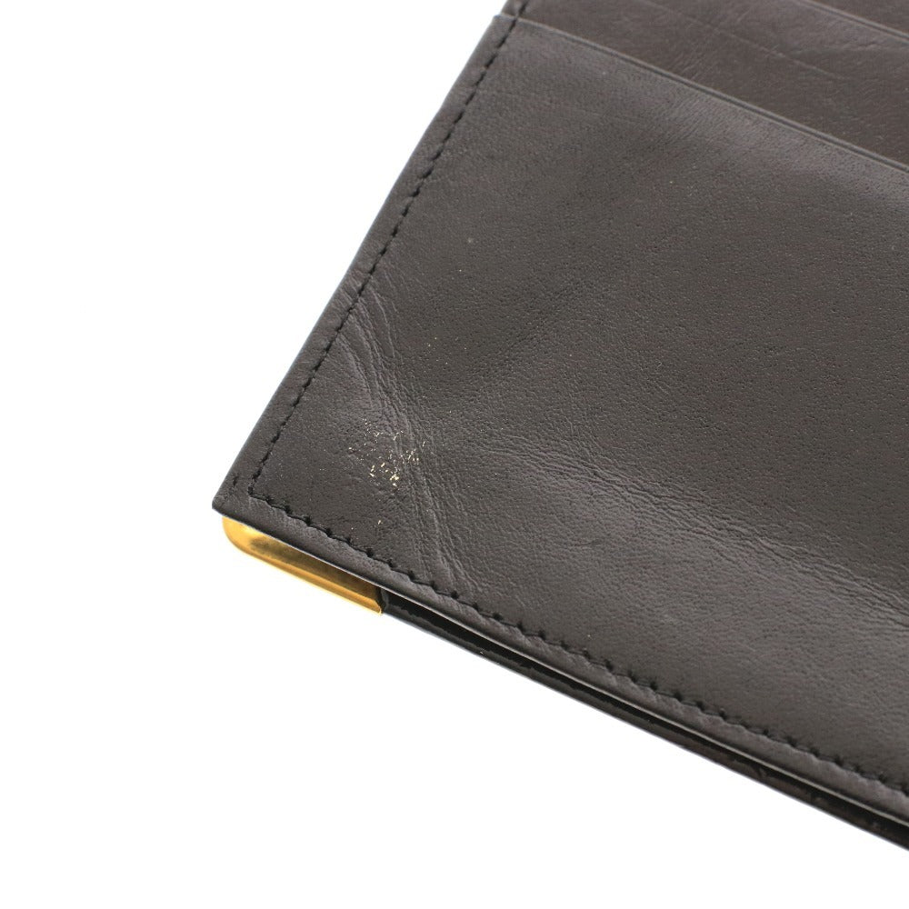 ■ dunhill ダンヒル 長財布 ウォレット 二つ折り ゴールド金具 札入れ カード入れ ロゴ メンズ ブラック 箱付き