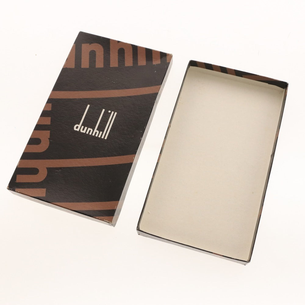 ■ dunhill ダンヒル 長財布 ウォレット 二つ折り ゴールド金具 札入れ カード入れ ロゴ メンズ ブラック 箱付き