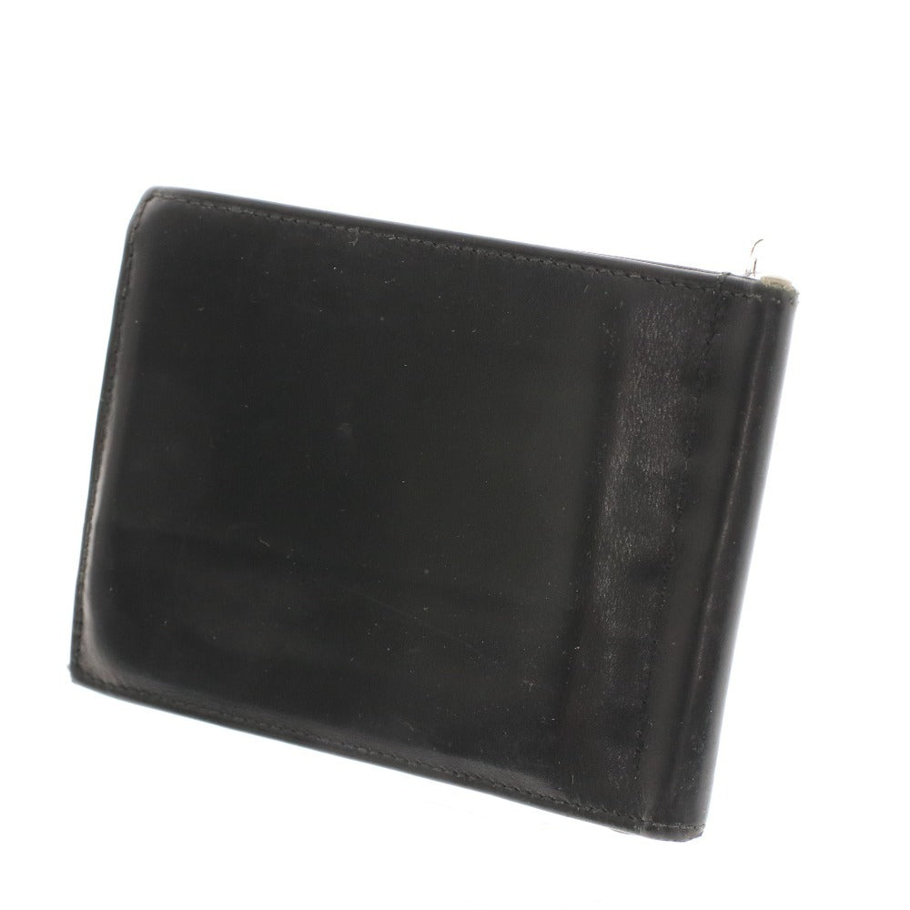 ■ プラダ 二つ折り 財布 札入れ カードケース マネークリップロゴ イタリア製 メンズ ブラック