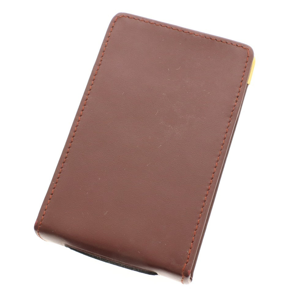 ■ CARTIER カルティエ シガレットケース マストライン たばこポーチ 喫煙グッズ ボルドー 付属品付き