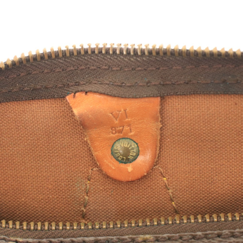 ■ ルイヴィトン スピーディー ハンドバッグ モノグラム キャンバス 鞄 ファスナー開閉 レディース ダークブラウン