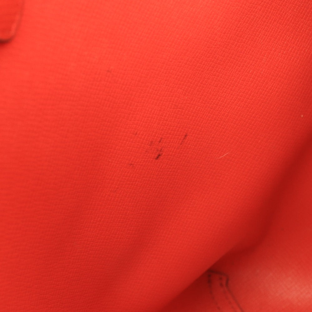 ■ COACH Signature Reversible Tote Bag, Handbag, Gold Logo, Women's, Dark Brown, Red, with Pouch