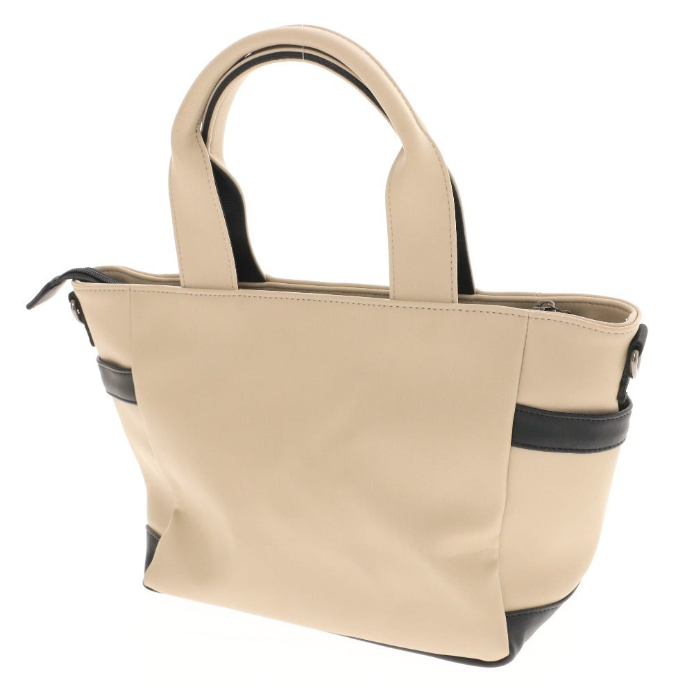 ■ Admiral アドミラル ミニ トートバッグ ハンドバッグ 鞄 ファスナー ポケット ロゴ メンズ レディース ライトベージュ