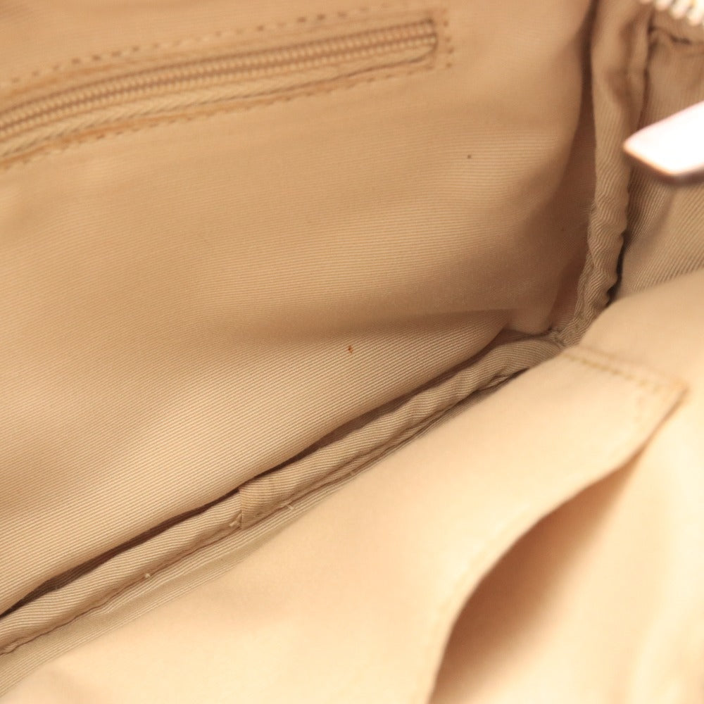 ■ COACH Signature PVC Shoulder Bag, Crossbody Bag, Zipper Closure, Logo, Women's, Beige, Pink