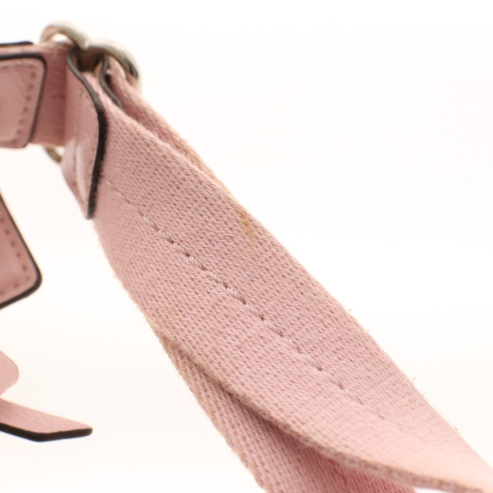 ■ COACH Signature PVC Shoulder Bag, Crossbody Bag, Zipper Closure, Logo, Women's, Beige, Pink