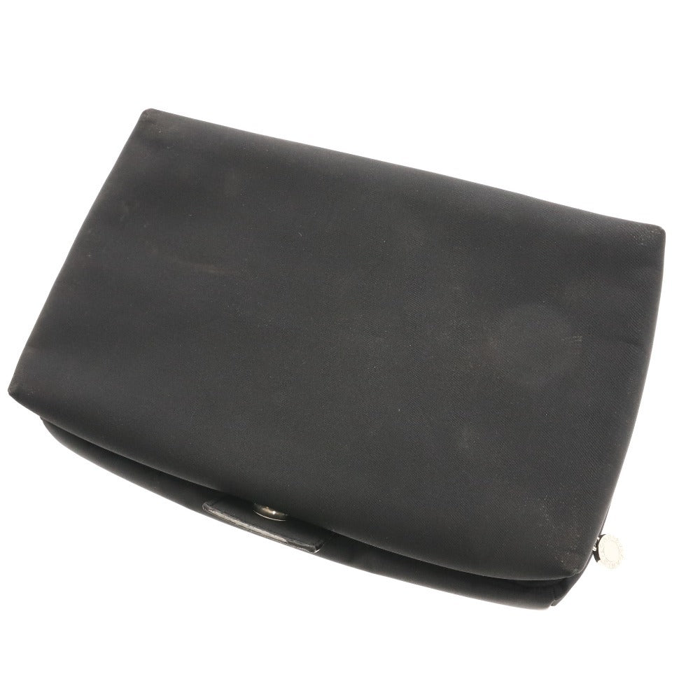 ■ BVLGARI Bulgari pouch, second bag, handbag, logo zipper, clear mesh, men's and women's, black