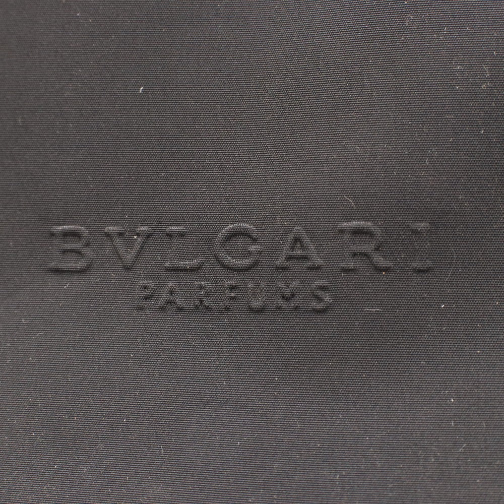 ■ BVLGARI Bulgari pouch, second bag, handbag, logo zipper, clear mesh, men's and women's, black